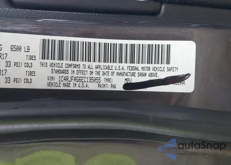 2014 Jeep Grand Cherokee Laredo из США, поврежденный, VIN 1C4RJFAG6EC135055